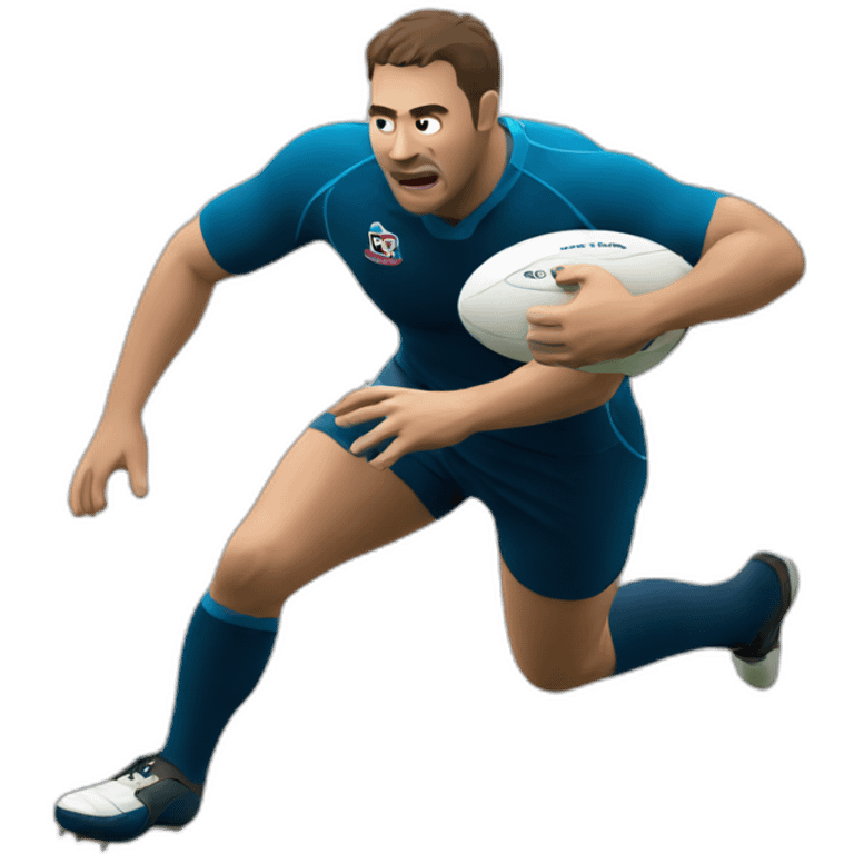 Rugby player diving emoji