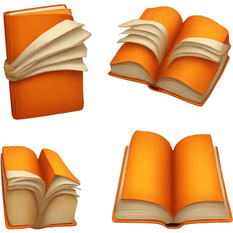 Orange book emoji