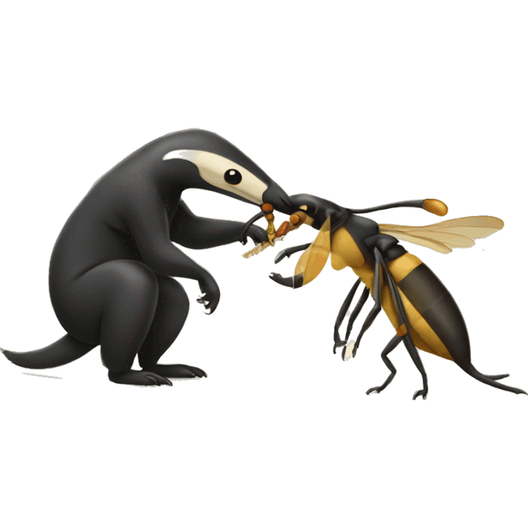 Anteater eating wasp emoji