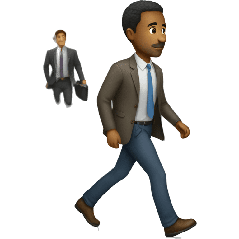 man leaving the office  emoji