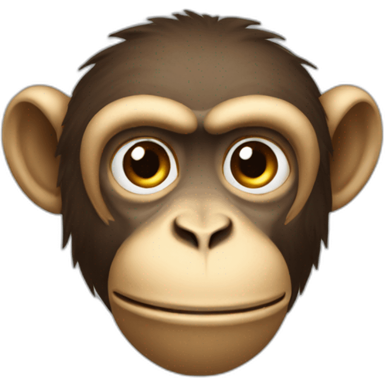 A monkey with a tromoete emoji