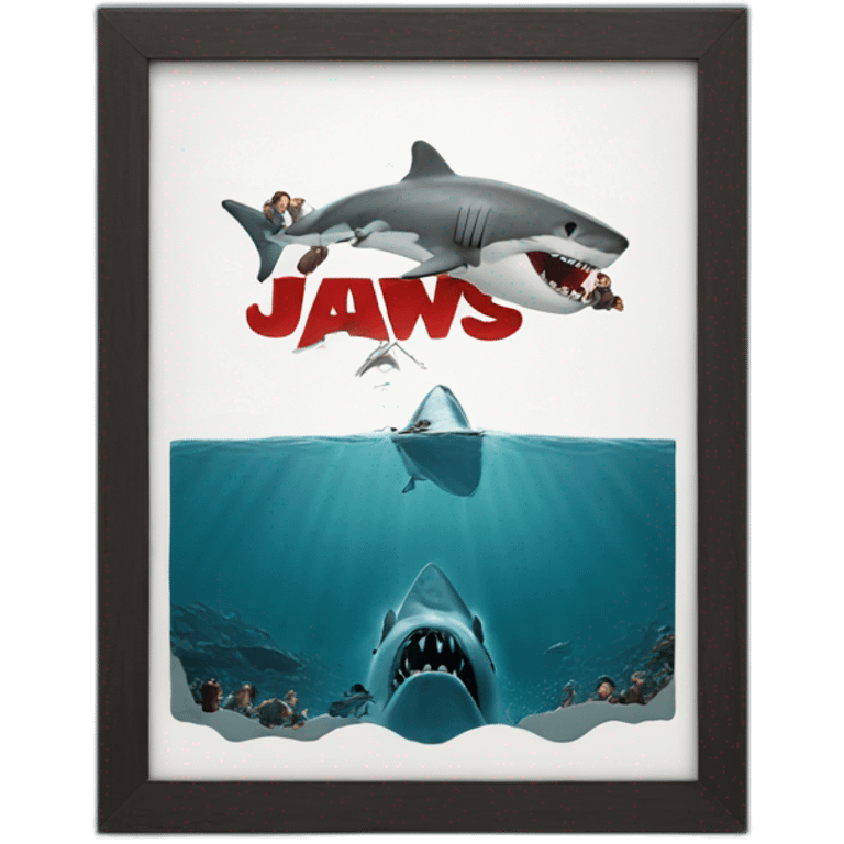 jaws movie poster emoji