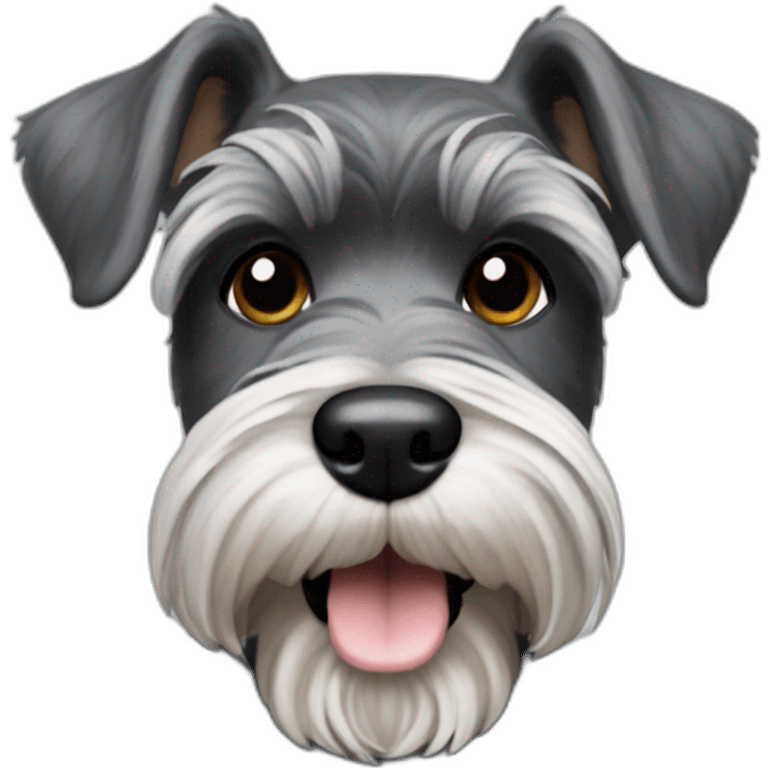 miniature schnauzer chunky emoji