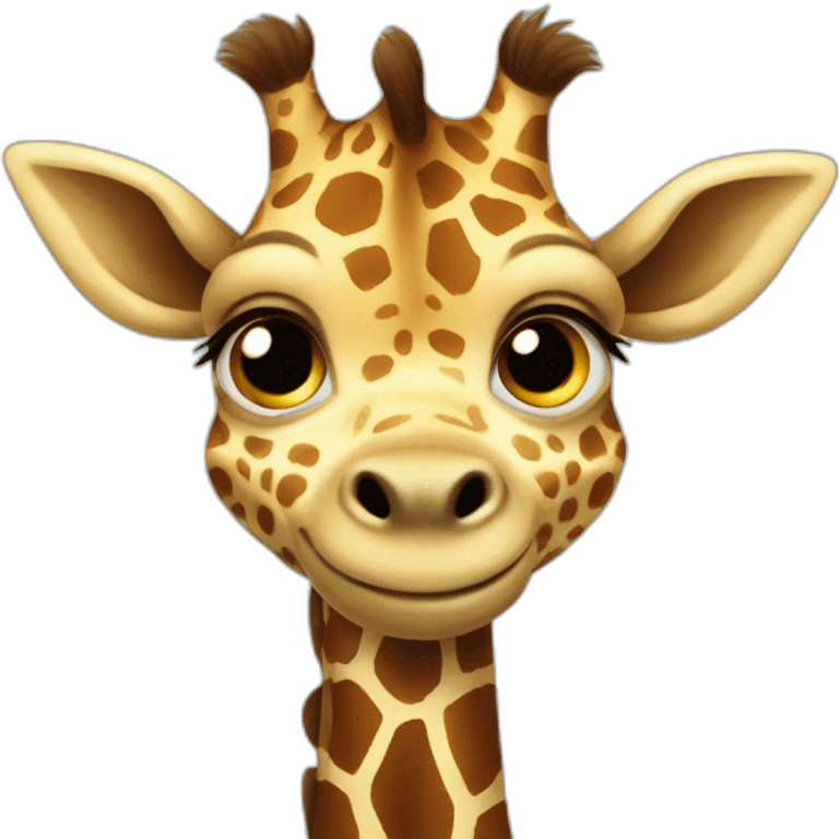 psychotic giraffe baby emoji