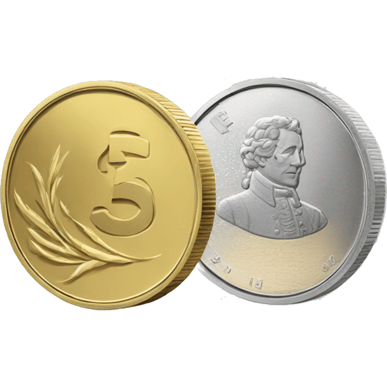 a coin half ruble half euro emoji