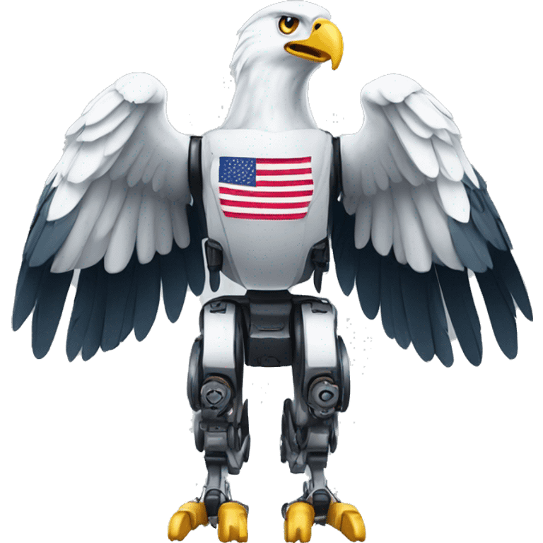 robot eagle usa  emoji