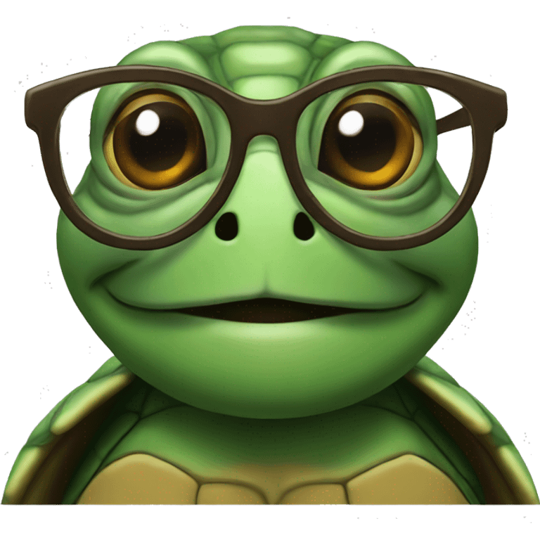 turtle with glasses emoji