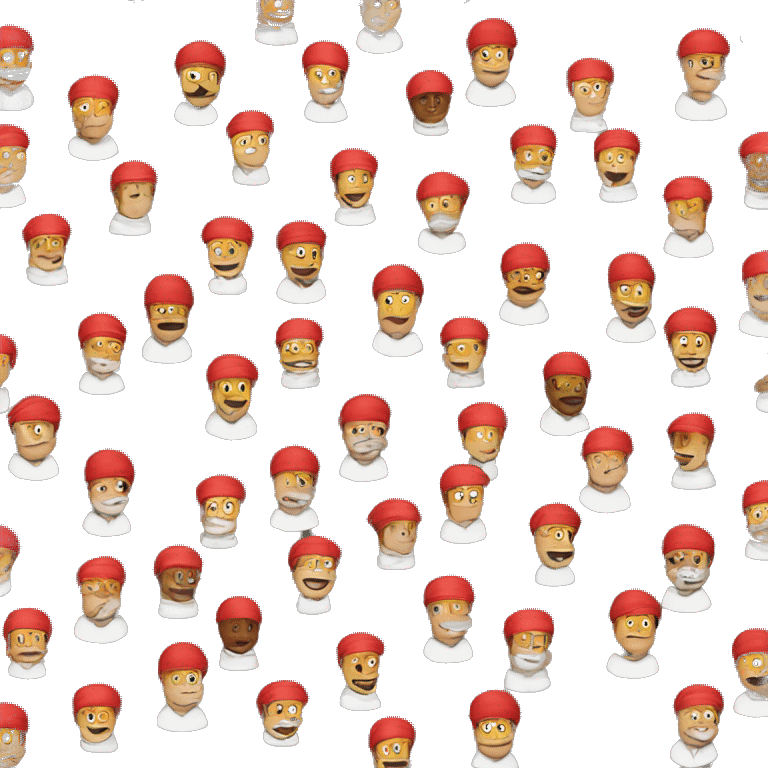 Waldo with formula 1 emoji