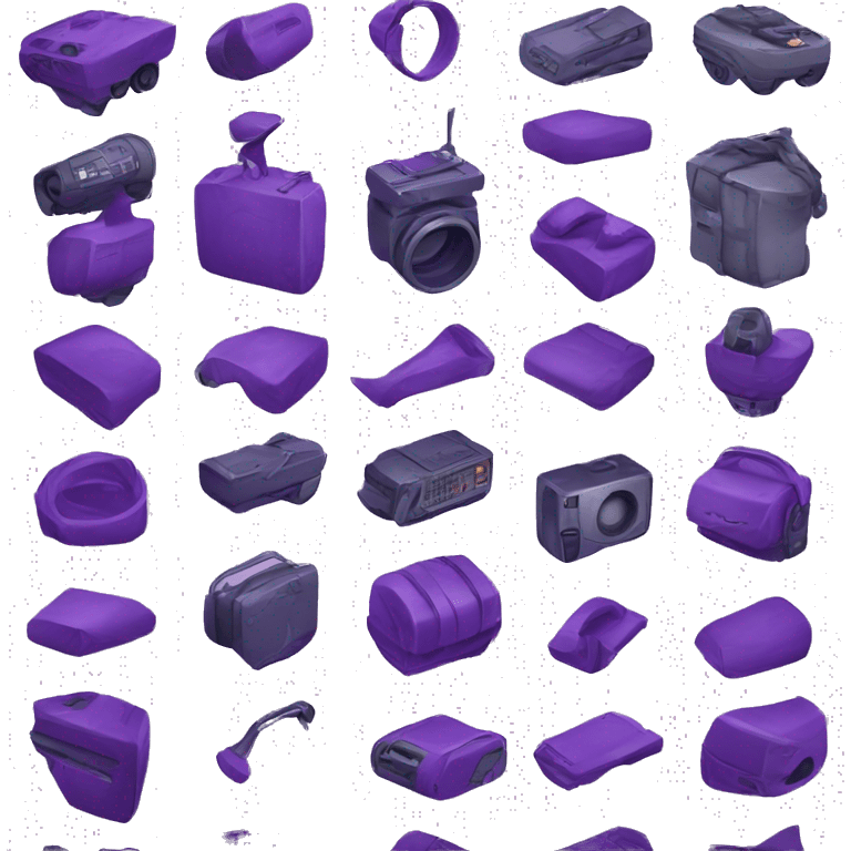 purple colored equipment  emoji