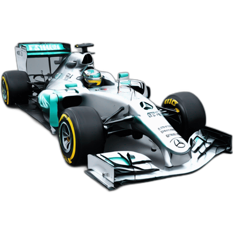 F1 car mercedes emoji