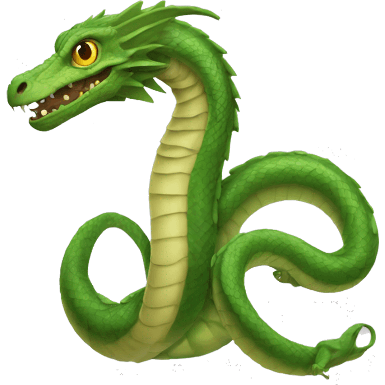 basilisk: A giant serpent that can petrify or kill with its gaze, often associated with Slytherin's Chamber of Secrets. emoji