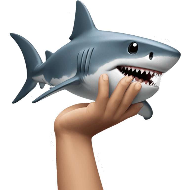 shark with human hands emoji