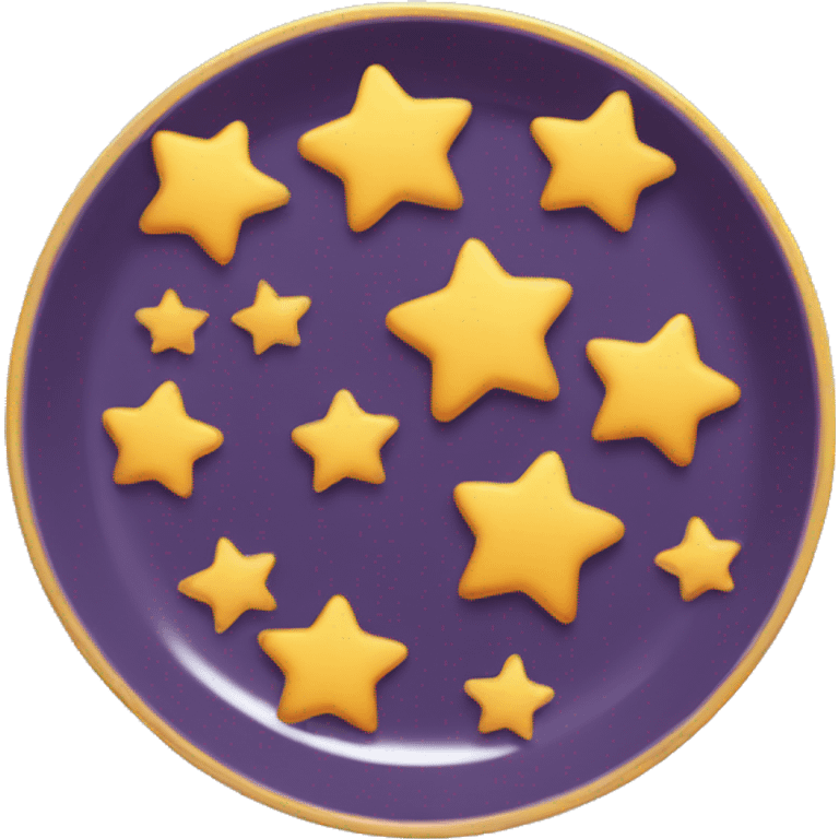 Plate with small stars ✨  emoji