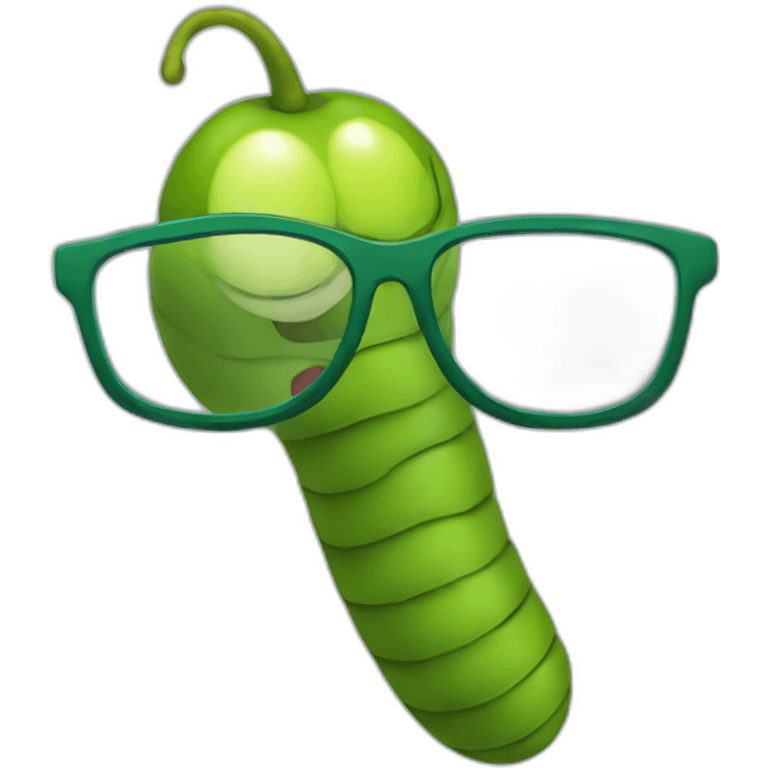 worm with vine glasse emoji