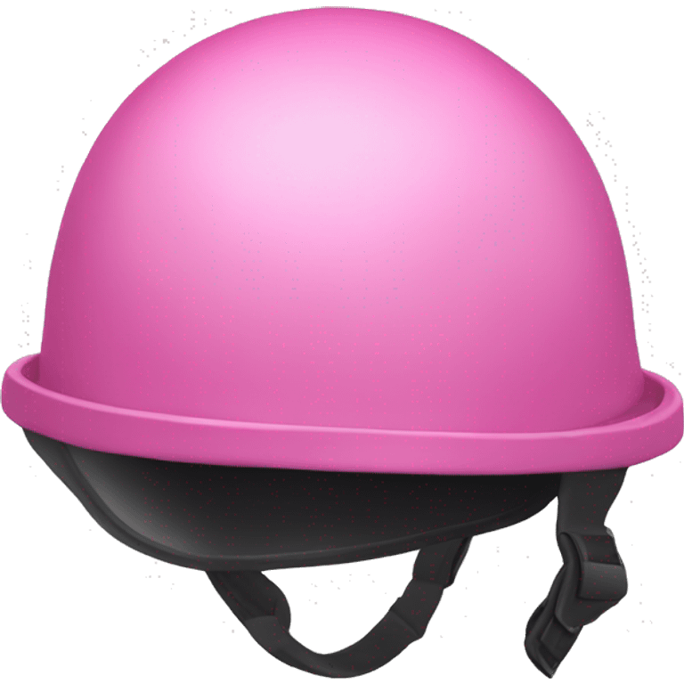 open pink helmet emoji