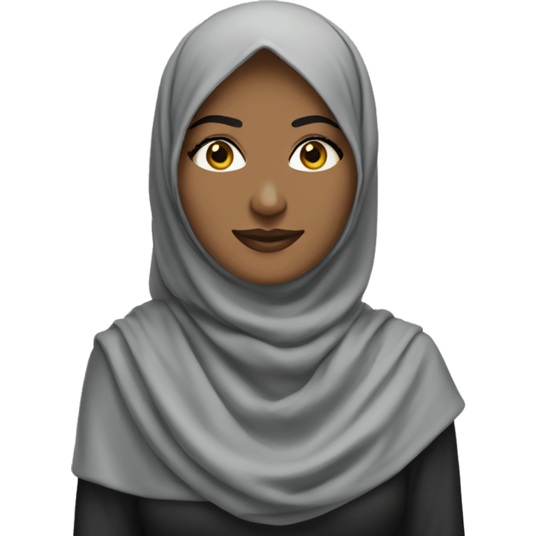 Giant Hijabi on city  emoji