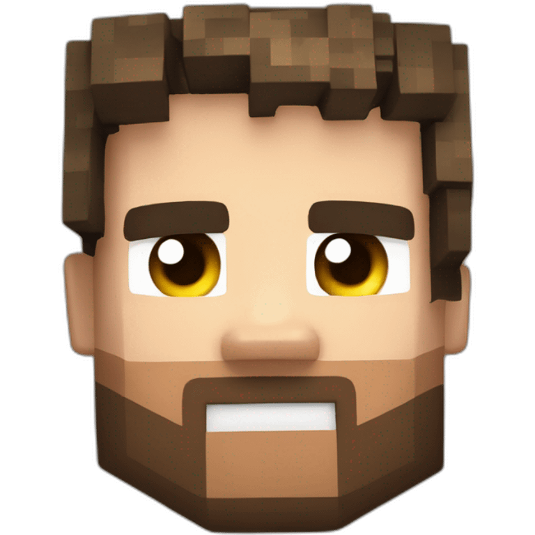 Minecraft steve head emoji