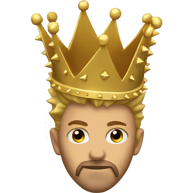 Golden spiked crown emoji