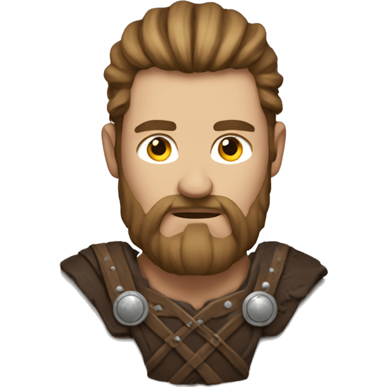 A man with head with viking s emoji