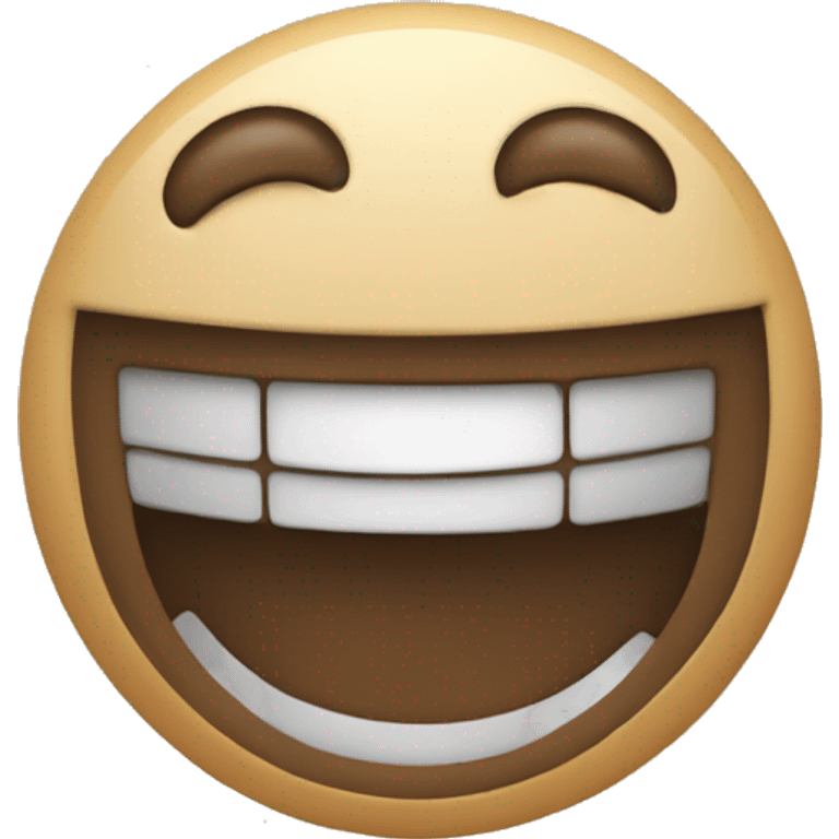 Un emoji sonriendo con frenillos  emoji