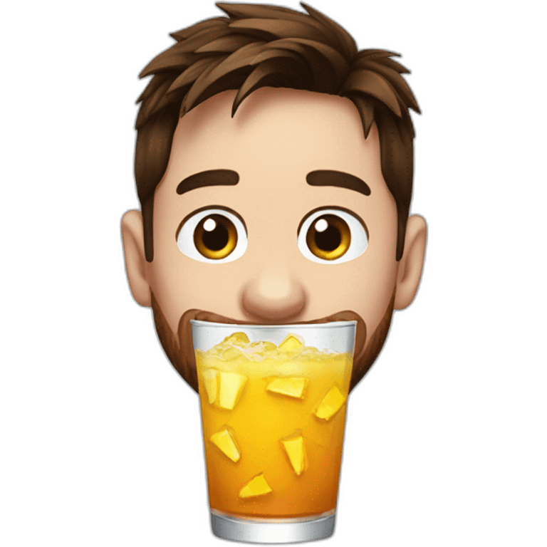 Messi drink emoji