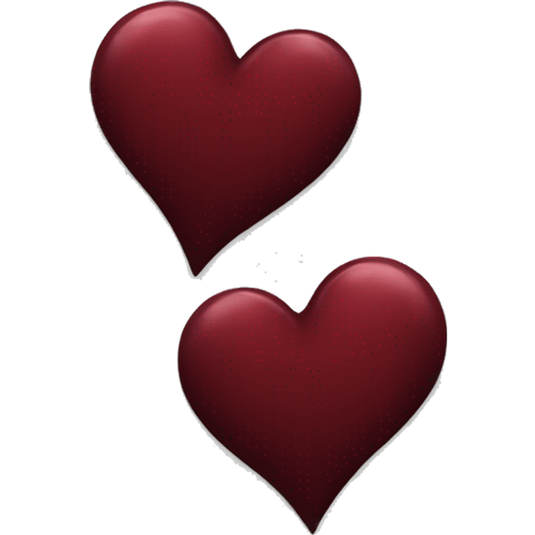 Dark red heart emoji