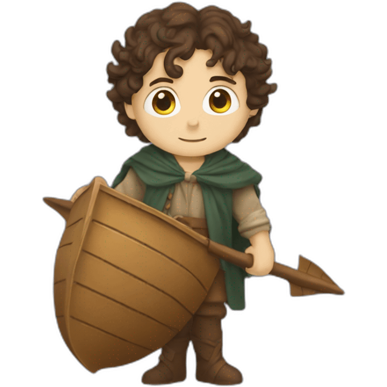 frodo holding a ship emoji