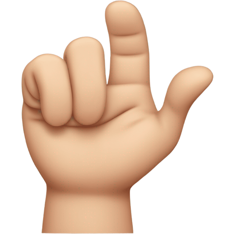 hand with 2 fingers up(thumb, index and pinky) emoji