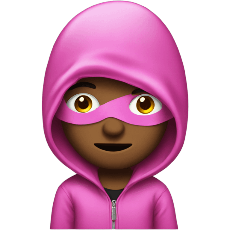 Robber in pink clothes emoji