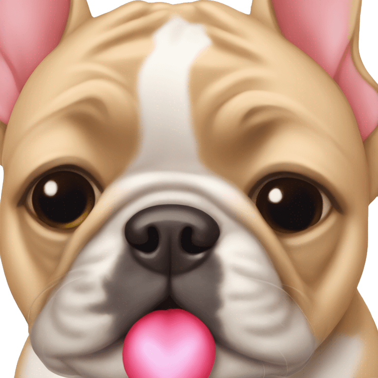 Frenchie kisses emoji