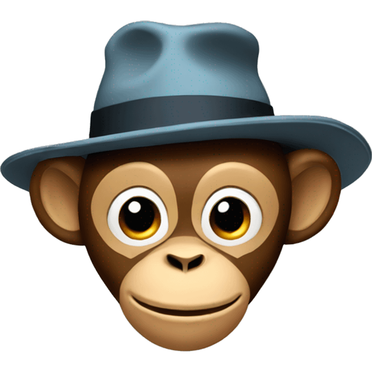 monkey with hat emoji