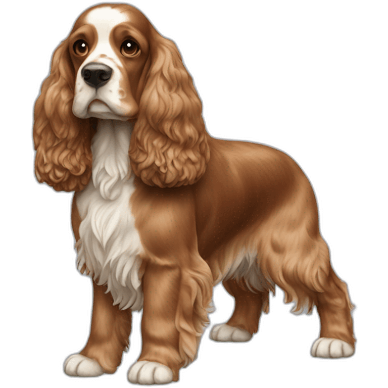 Dog-english-cocker-spaniel-full-body emoji