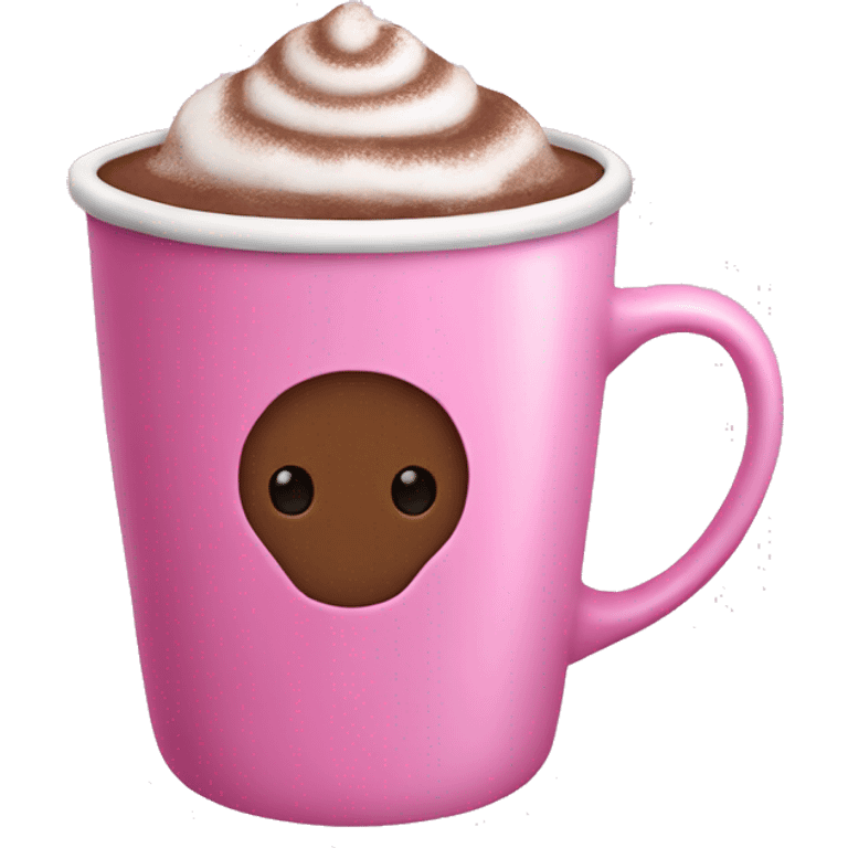 pink cup of hot chocolate  emoji