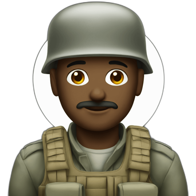 Soldat blanc emoji