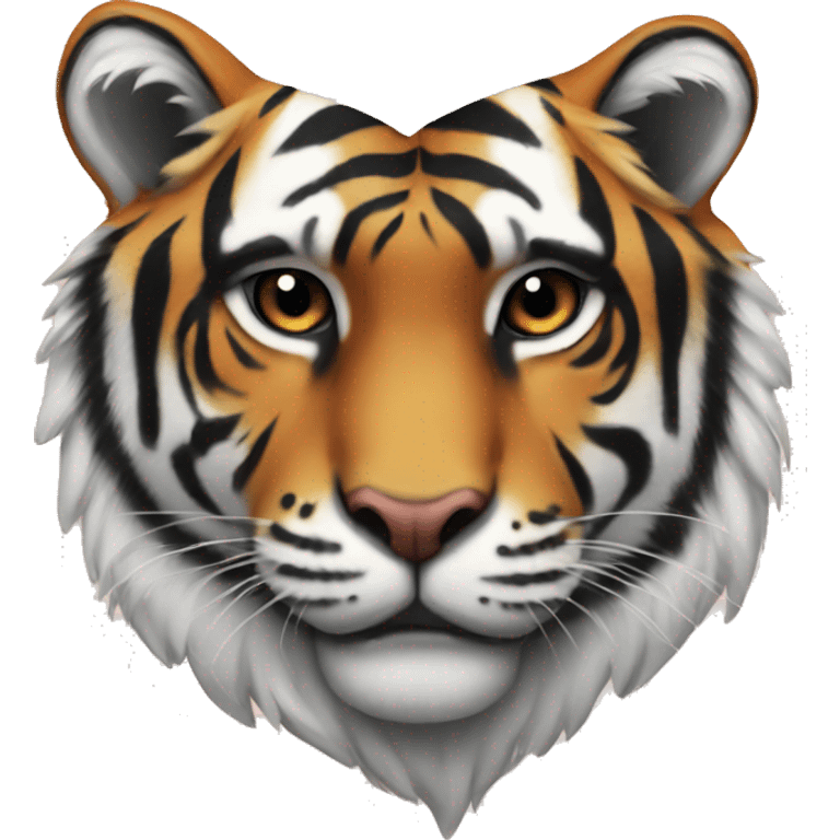 Tiger striped heart  emoji