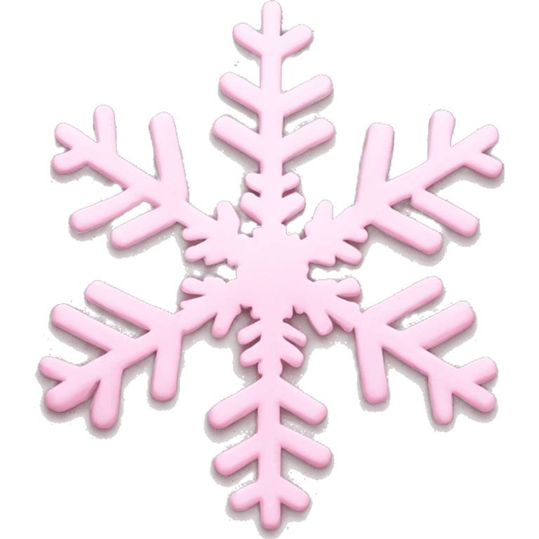 pastel pink snowflake  emoji