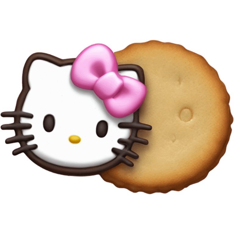 Galleta de hello kitty emoji