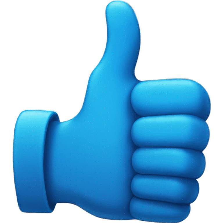 Thumbs up number 1 in blue emoji