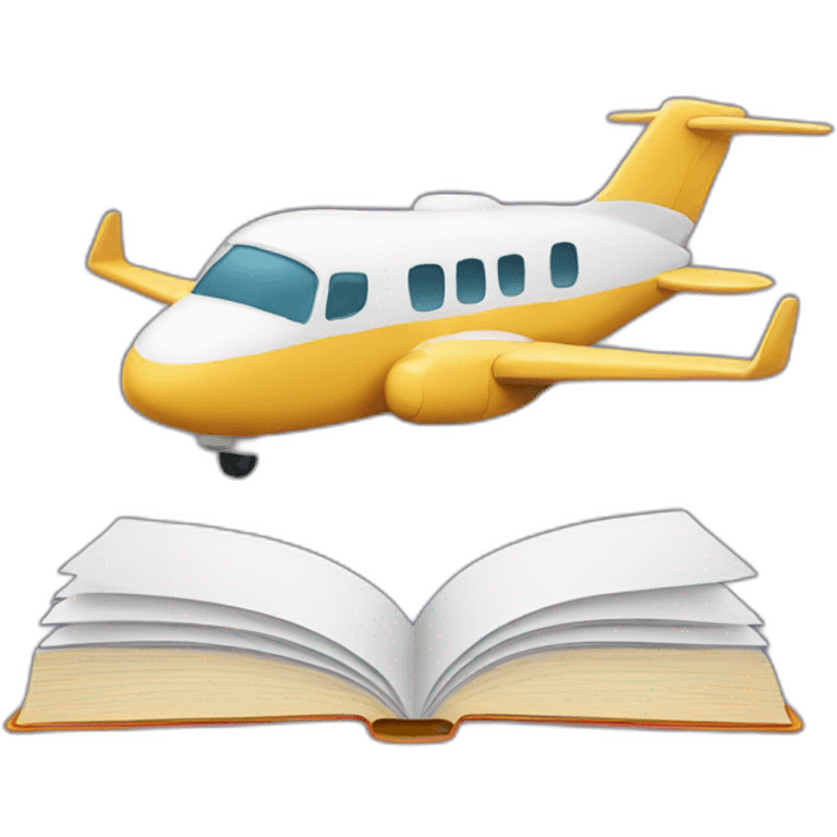 a book on a plane emoji