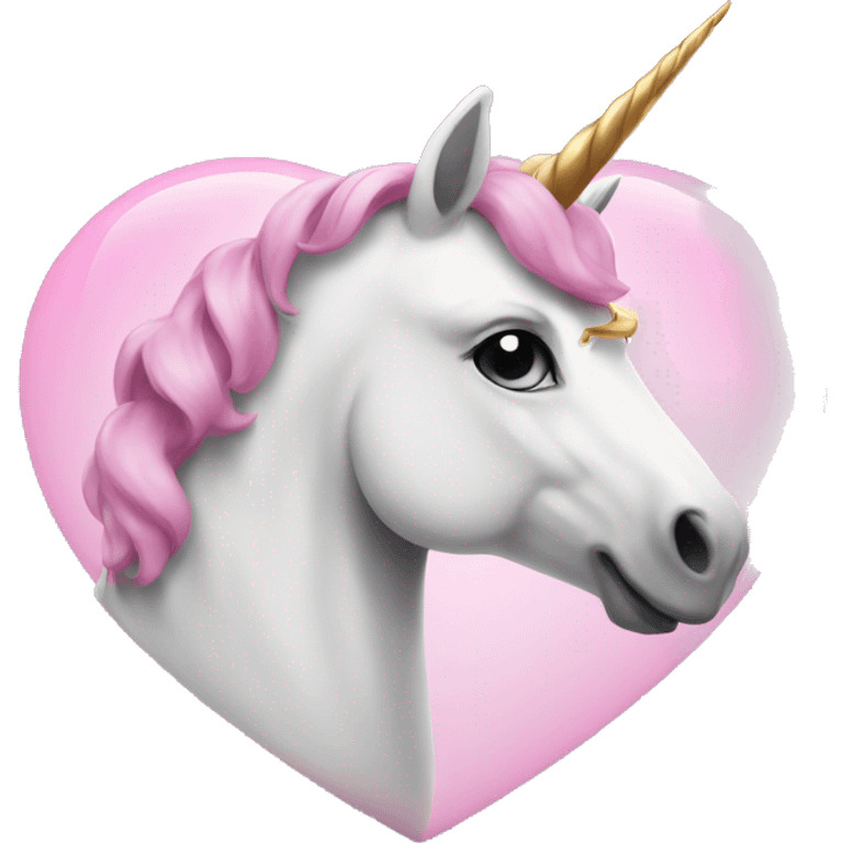 heart with a unicorn emoji