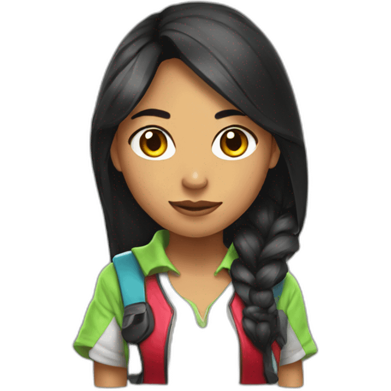 Peruvian gamer girl emoji