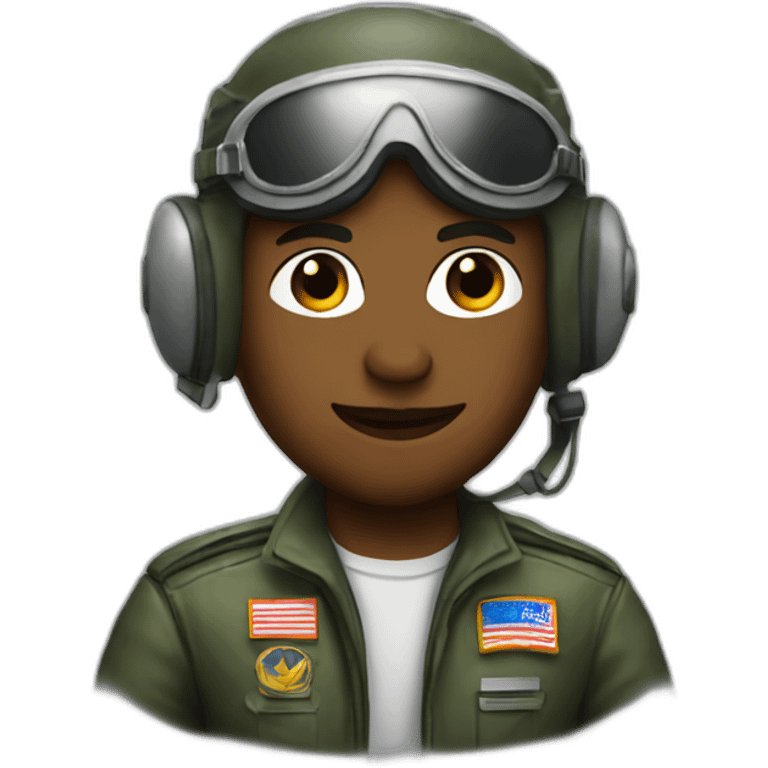 fighter pilot musician emoji