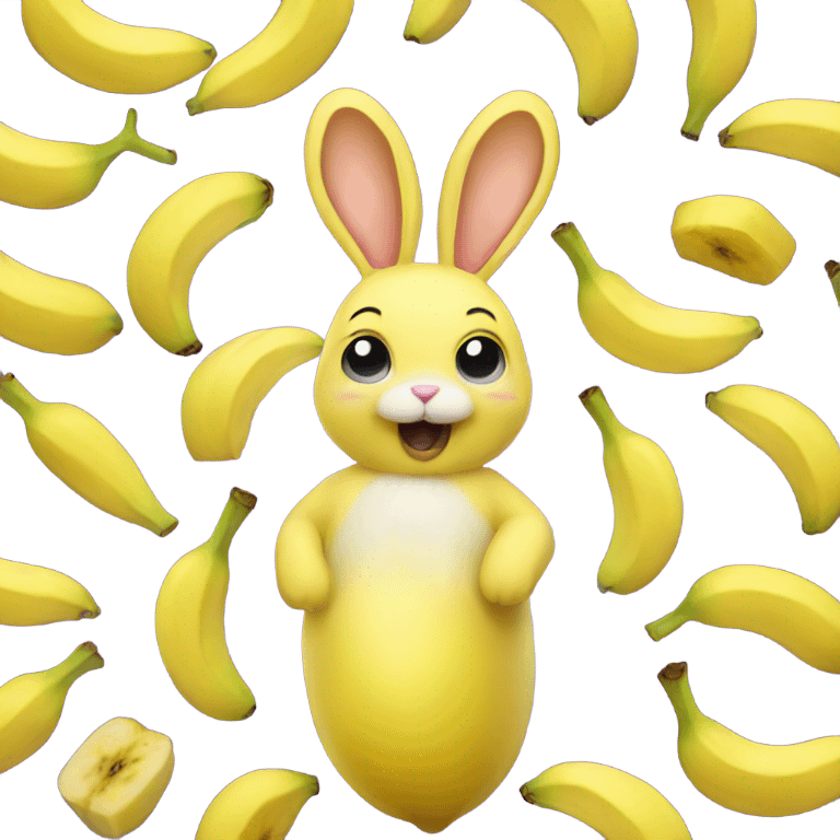 Banana bunny emoji