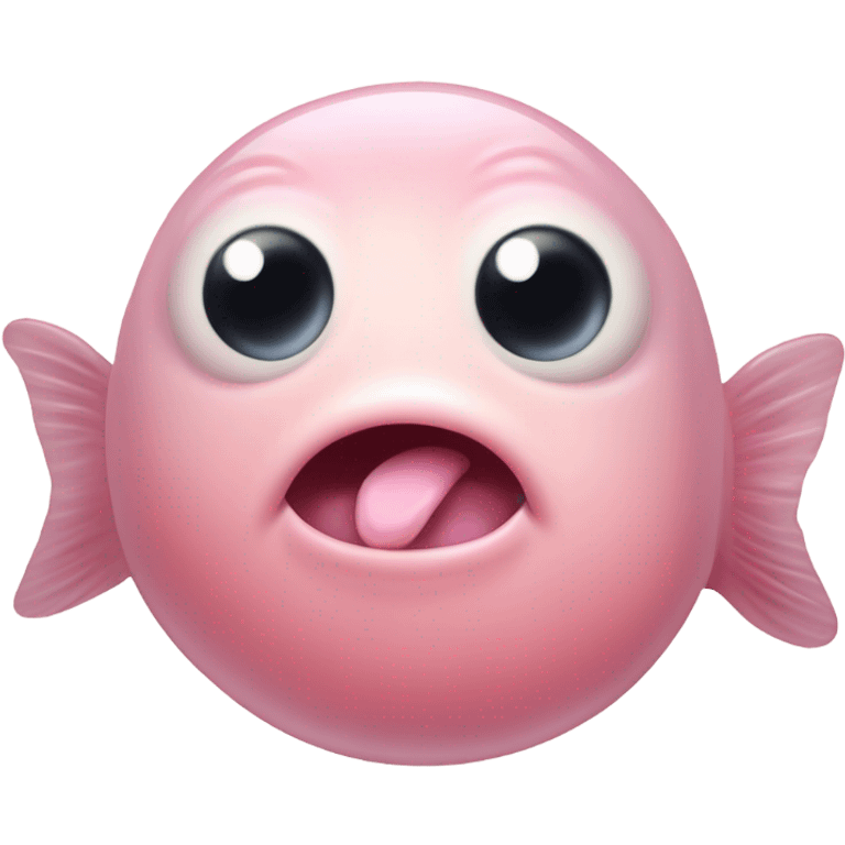 Cute blob fish  emoji