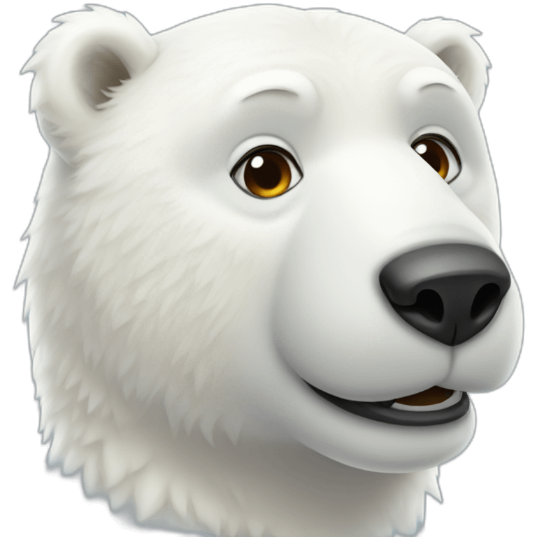 cute polar bear emoji