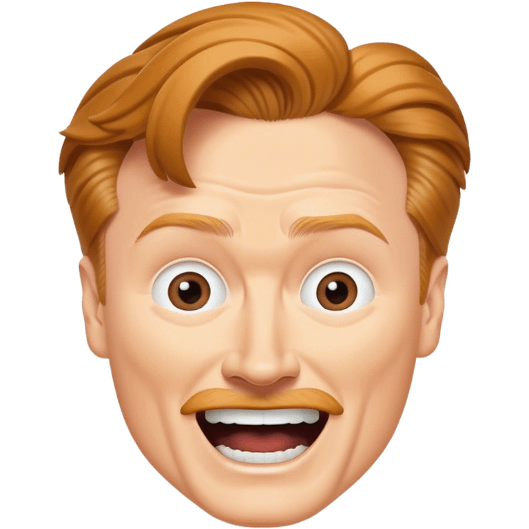 excited conan o'brien face emoji