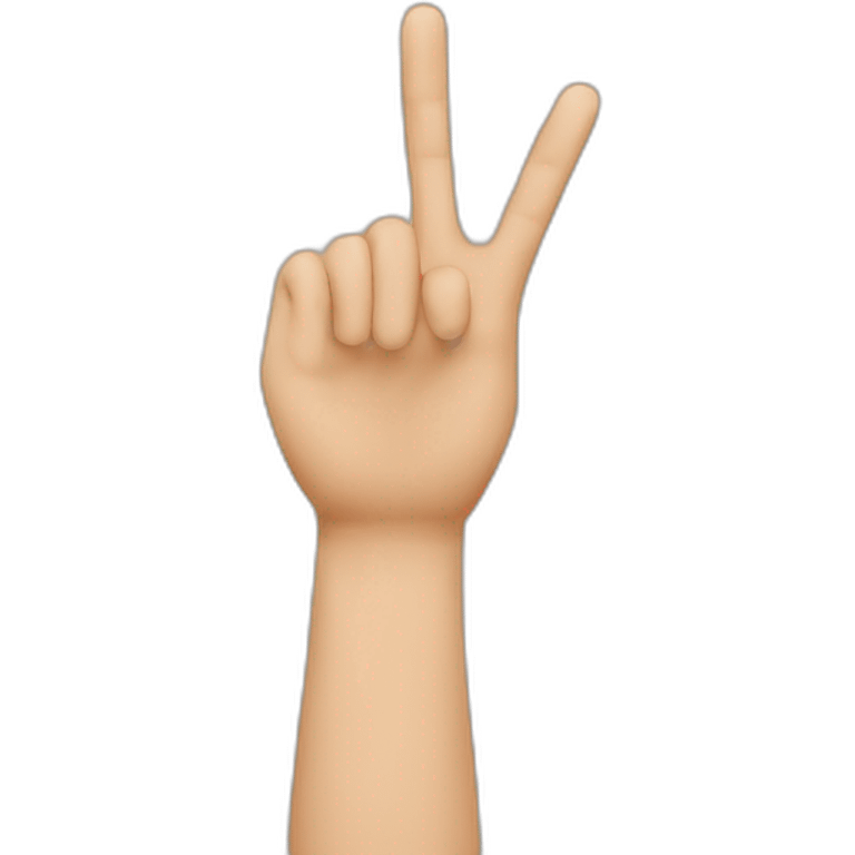 Drei Finger hoch zeigen emoji