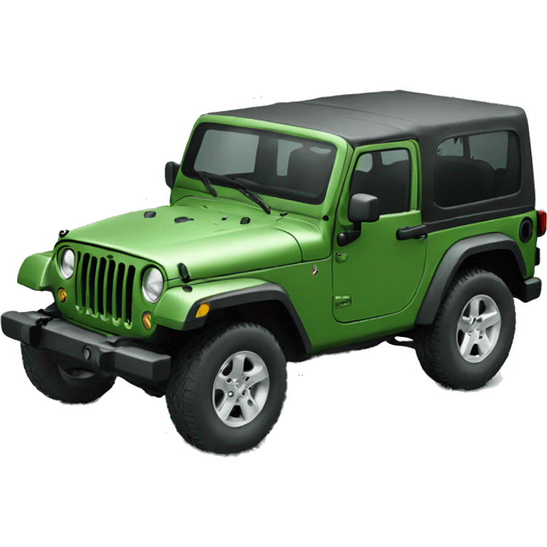 a jeep green color emoji