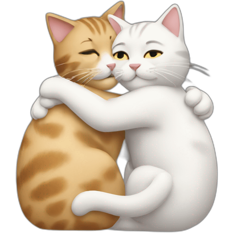 hugging cats emoji