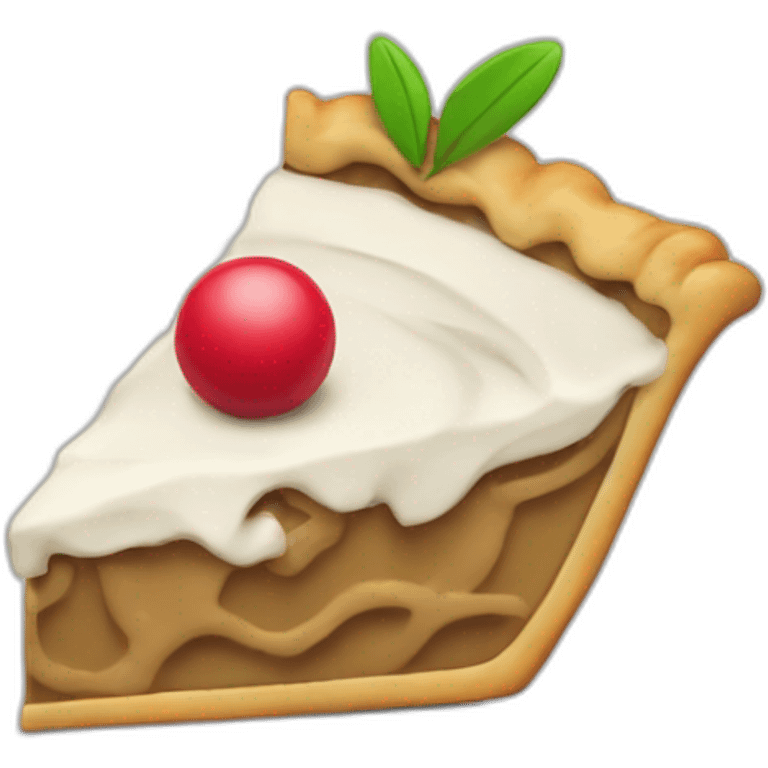 Pie qui joue au golf emoji